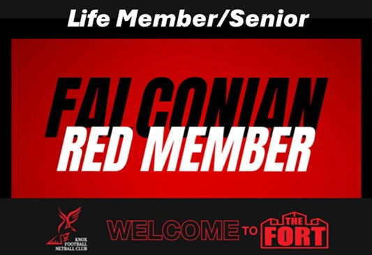 Falconian Red - Life Members or Seniors